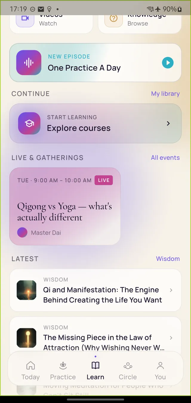 Advanced Learning in the Onenergy app